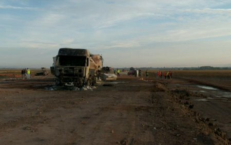 Explozie in Vrancea. Transgaz: Constructorul nu a respectat avizul pentru lucrarea Autostrada Focsani-Bacau