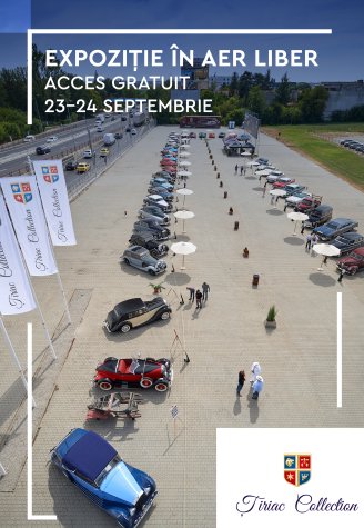 Tiriac Collection organizeaza a treia editie consecutiva a expozitiei sale auto anuale in aer liber. Publicul beneficiaza de acces gratuit la aceasta actiune, in weekendul 23-24 septembrie 2023 (P)