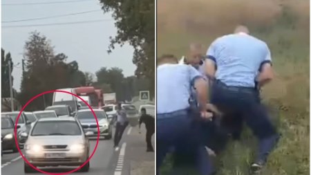 Momentul in care politistii il prind pe soferul beat din Galati, care gonea cu 180 km/h | Politia Romana: Sa fie alcoolul de vina?