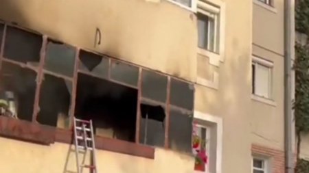 Explozie puternica intr-un bloc din Sibiu. Zeci de oameni au fost <span style='background:#EDF514'>EVACUATI</span>