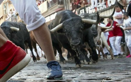 Un <span style='background:#EDF514'>BARBAT</span> a murit dupa ce a fost impuns de taur, la un festival din Spania