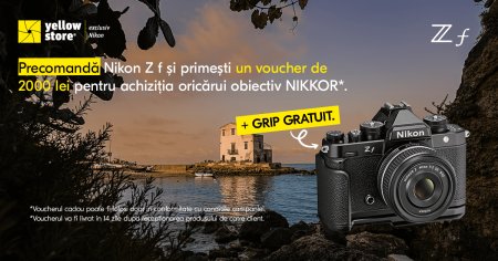 Descopera noul Nikon Z f - Creeaza imagini emblematice si beneficiaza de oferte speciale