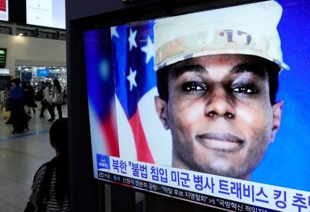 Travis King, soldatul american care <span style='background:#EDF514'>A FUGIT</span> in Coreea de Nord, este in custodia SUA