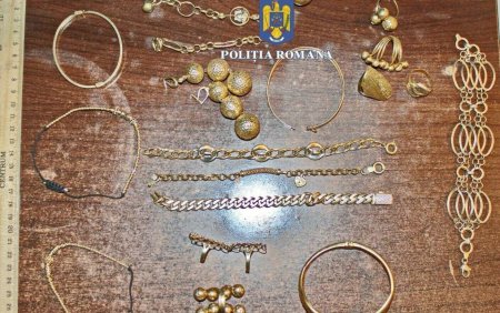 Mai multe bijuterii din aur au fost sustrase si ingropate de un hot pe un teren viran de langa Galati
