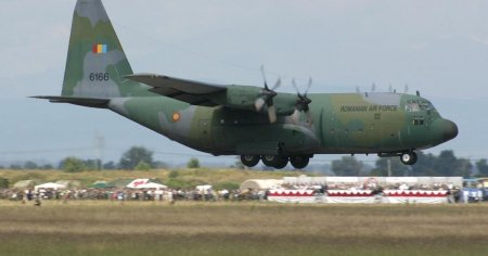 Inca o aero<span style='background:#EDF514'>NAVA</span> aeronave C-130 Hercules a intrat in serviciul Fortelor Aeriene Romane VIDEO