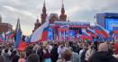 Kremlinul a marcat printr-un concert un an de la anexarea a patru <span style='background:#EDF514'>REGIUNI</span> ucrainene de catre Rusia. Putin nu a fost prezent