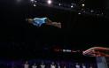 Gimnasta americana <span style='background:#EDF514'>SIMON</span>e Biles e prima femeie din lume care a aterizat corect in concurs dupa saritura cu dublu echer Yurchenko