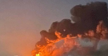 Atac masiv cu drone si rachete impotriva Ucrainei: Incendii la doua companii. Rusii acuza un atac cu munitii cu dispersie