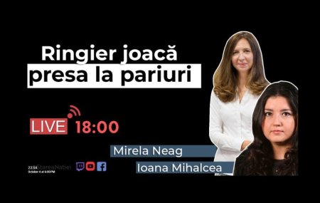 Ringier joaca presa la pariuri. Live cu jurnalistele GSP Mirela Neag si Ioana <span style='background:#EDF514'>MIHALCEA</span>
