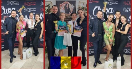 Premiera in istoria dansului sportiv aradean: campioni si vicecampioni ai Romaniei FOTO