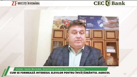 ZF Investiti in Romania! Vasile Benedek, Liceul Tehnologic Ioan Ossian: Agricultura presupune tehnologie si cunostinte. Noi in 2020 nu aveam plug, iar acum avem drona