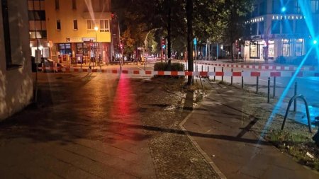 O <span style='background:#EDF514'>SINAGOGA</span> din Berlin a fost atacata cu cocktailuri Molotov