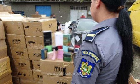 Produse contrafacute in valoare de peste 240 de milioane de lei, descoperite de politistii de frontiera in primele noua luni ale anului /  Cele mai multe cazuri, la frontiera cu Bulgaria – FOTO