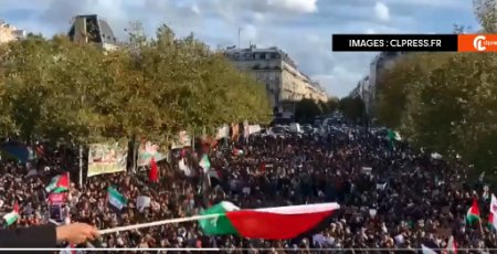 O noua manifestatie pro-palestiniana la Paris: Gaza, suntem cu tine