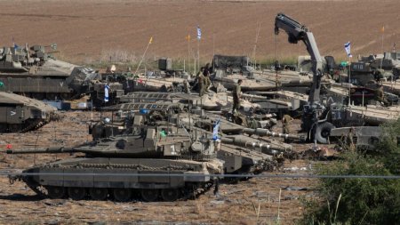 Trupele israeliene au patruns cu un tanc in interiorul Fasiei Gaza