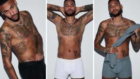 Neymar, model pentru o marca de imbracaminte creata de <span style='background:#EDF514'>KIM KARDASHIAN</span>