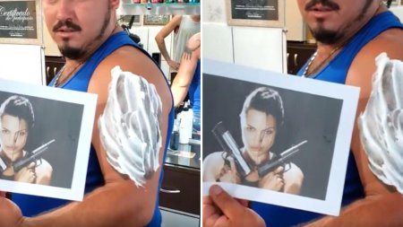 Acest barbat a vrut un tatuaj cu Angelina Jolie, dar produsul final l-a facut sa regrete. Cu ce s-a ales pe brat