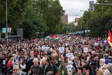 Manifestatii pr<span style='background:#EDF514'>OPAL</span>estieniene in intreaga lume. La Madrid, 35.000 de oameni au iesit in strada, cerand un armistitiu imediat intre Israel si Hamas | VIDEO