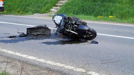 Motociclist mort, dupa ce s-a rasturnat pe Autostrada A4