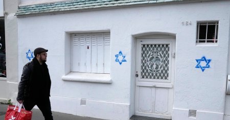 Franta, zguduita de antisemitism. <span style='background:#EDF514'>GRAFFITI</span> cu Steaua lui David desenate pe cladiri pariziene