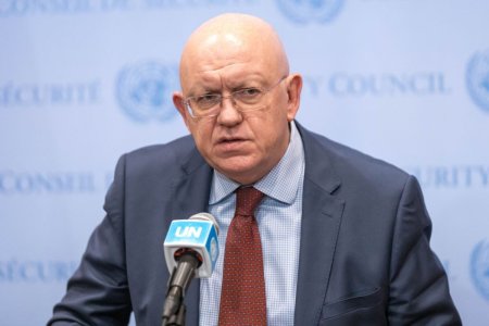 Ambasadorul Rusiei la ONU spune ca Israelul nu are dreptul la <span style='background:#EDF514'>AUTOAPARARE</span> in razboiul cu Hamas