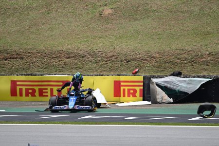 Scandal in Brazilia! Ocon si Alonso, accident grav in calificari: Un idiot!