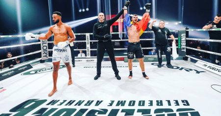 Stefan Latescu, mare victorie la Glory. Romanul va lupta pentru titlul mondial in kickboxing VIDEO