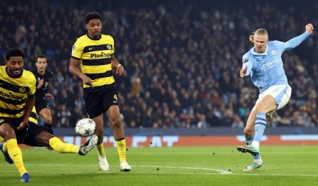 Erling Haaland, gol superb in Manchester City - Young Boys! Cum l-a imitat norvegianul pe Didier Drogba
