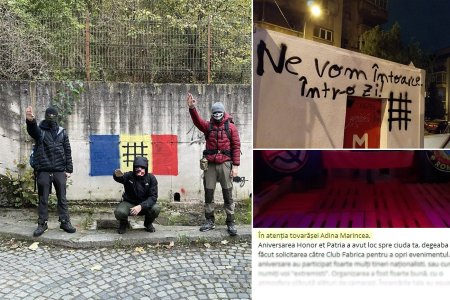 Concerte extremiste, moartea homosexualilor si amenintari pentru un colaborator Libertatea pe zidurile din Capitala