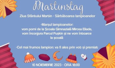 Martinstag - Ziua Sfantului Martin la Scoala Gimnaziala Mircea Eliade din Craiova