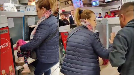 O <span style='background:#EDF514'>FETITA CARE</span> s-a inecat cu mancare intr-un supermarket a fost salvata de un medic aflat la cumparaturi, in Suceava
