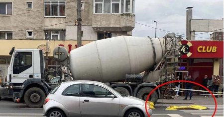 Femeie strivita de betoniera pe o trecere semaforizata, la Sibiu. Accidentele se tin lant