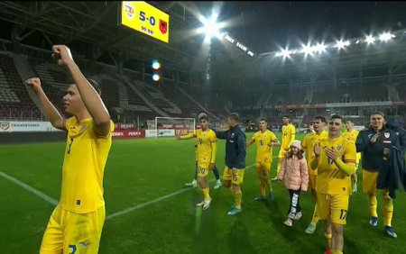 Romania U21 - Albania U21 5-0. Nationala de tineret a facut spectacol in Giulesti. Meciul a fost LIVE pe VOYO