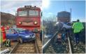 Un mecanic de locomotiva a lovit cu trenul doua masini, in 5 zile, in Bistrita. Un sofer a murit, al doilea e in coma