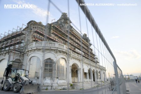 Constanta: Lucrarile de restaurare a Cazinoului continua si vor fi gata pana in vara lui 2024