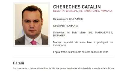 Catalin Chereches ar fi fugit din tara pe la Vama Petea. A fost emis mandat de arestare european pe numele primarului din Baia Mare