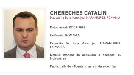 A fost emis mandat de arestare european pe numele primarului Catalin Chereches. Primarul ar fi fugit din tara pe la Vama Petea