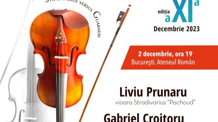 Duelul viorilor - Stradivarius versus Guarneri  la Ateneul Roman din Bucuresti pe 2 decembrie