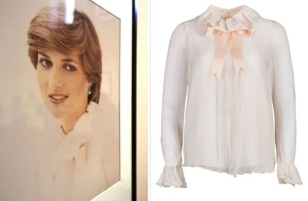 <span style='background:#EDF514'>BLUZA</span> purtata de Printesa Diana in portretul de logodna, scoasa la licitatie cu un pret estimat de 100 000 de dolari