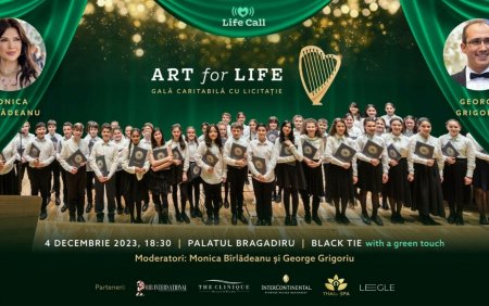 ART for LIFE. Gala Caritabila cu li<span style='background:#EDF514'>CITATIE</span> - o seara a Bucuriei pentru Viata