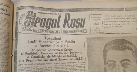 Cum au fost reflectate in presa din Romania boala si moartea dictatorului bolsevic Iosif Vissarionovici Stalin