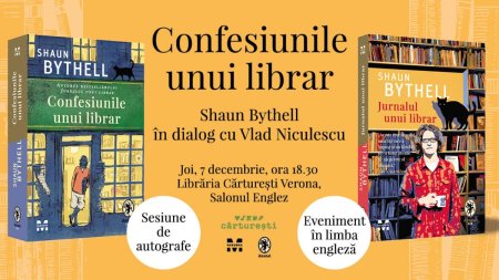 Shaun Bythell, faimosul librar si autor scotian, vine in Romania