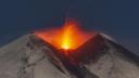 <span style='background:#EDF514'>ERUPTIA</span> vulcanului Etna. Lava fierbinte curge pe versantii muntelui