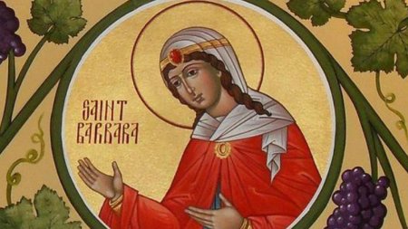 Calendar Crestin Ortodox, 4 decembrie 2023: Sfanta Mare Mucenita Varvara, ocrotitoarea familiei, fecioara ucisa de tatal ei
