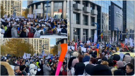 Protest la Inalta Curte de Casatie si Justitie din Bucuresti. <span style='background:#EDF514'>GREFIER</span>ii, scosi in strada de salariile care nu le-au fost achitate complet si de conditiile de munca
