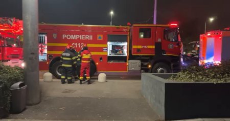 Incendiu la Sun Plaza, din Bucuresti