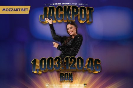 O doamna norocoasa din Neamt castiga Jackpot-ul de peste 1 milion de lei la Mozzart Bet