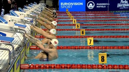 Rezultatul Romaniei in finala cu <span style='background:#EDF514'>STAFETA</span> masculina de 4x50m mixt, la Campionatele Europene de inot in bazin scurt 2023