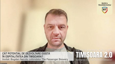 Timisoara Capitala Europeana a Culturii in 2023, un proiect ZF sustinut de Banca Transilvania. Bogdan Necula, cofondator al Passenger Brewery: In 2023, in Timisoara este evidenta o emulatie mai mare a locuitorilor de a se implica in evenimente culturale