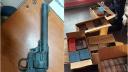 Un pistol ilegal si 100 de kilograme de artificii, descoperite de politisti in locuinta unui barbat dintr-o comuna din Braila